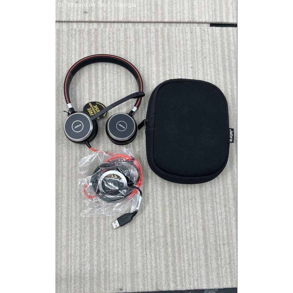 Jabra Evolve 40 UC Mono Wired Headset HSC017 with ENC010 USB-A Controller New
